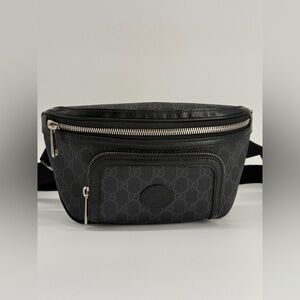 Gucci Supreme Monogram Canvas Interlocking G Patch Belt Bag